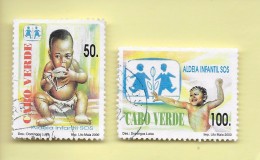 TIMBRES - STAMPS - CAP VERT / CAPE VERDE - 2000 -  50 ANS DES VILLAGES D´ENFANTS - SERIE OBLITÉRÉ - Cape Verde