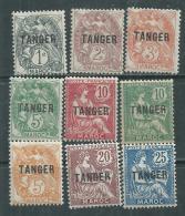 Maroc N° 80 / 97 X  50 C. La Série Des 18 Valeurs Surchargées "TANGER", Les 18 Vals Trace De Ch. (le 95 Sg) Sinon TB - Unused Stamps