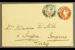 ISLE OF WIGHT 1898 (2 Feb) ½d Stationery Envelope, Uprated With 2d "Jubilee" Tied By Ventnor Cds's,... - Other & Unclassified