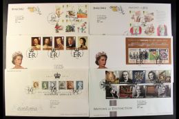 2012 COMMEMORATIVES YEAR SET Of Illustrated First Day Covers (no Post & Go) With Neatly Typed Addresses Inc... - FDC