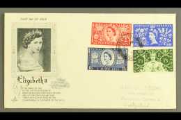 1953 QEII Coronation Illustrated FDC Bearing Full 1953 Set Tied By Central "Windsor/ Berks" First Day Cds Posted... - FDC