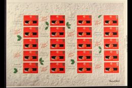 2000 SMILERS SHEETS 19p Robin And 1st Xmas Cracker Smilers Sheets Inscribed "The Post Office," SG.LS2/3, Never... - Sonstige & Ohne Zuordnung