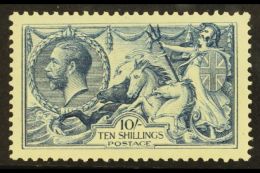 1918 10s Dull Grey Blue, Bradbury Seahorse, SG 417, Superb Well Centered Mint. For More Images, Please Visit... - Ohne Zuordnung