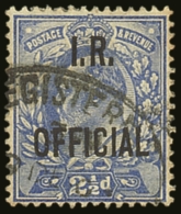 OFFICIAL INLAND REVENUE 1902-04 2½d Ultramarine, SG O22, Fine Used With Oval Registered Cancel. Attractive!... - Unclassified