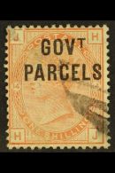 OFFICIAL GOVT PARCELS 1883-86 1s Orange-brown, Plate 14, SG O64c, Good Used With Surface Rub, Cat £600. For... - Altri & Non Classificati