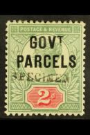 OFFICIAL 1891 2d Grey-green & Carmine, Ovptd "GOVT PARCELS" And Handstamped "SPECIMEN", SG. Spec.L25s, Mint.... - Otros & Sin Clasificación