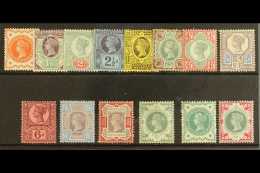 1887-1900 "Jubilee" Definitives Complete Basic Set, SG 197/211, 213/14, Mint, Cat.£650 (14) For More Images,... - Altri & Non Classificati