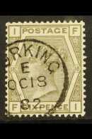 1880-83 6d Grey Plate 18, SG 161, Superb Used. For More Images, Please Visit... - Altri & Non Classificati