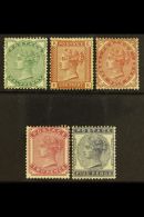 1880-81 Complete Set (one Of Each Value), SG 164/69, Good To Fine Mint. (5 Stamps) For More Images, Please Visit... - Altri & Non Classificati