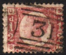 1870 ½d Rose- Red Plate 9, SG 48, Fine Used With Full Perfs, Both Plate Numbers Clear. For More Images,... - Sonstige & Ohne Zuordnung