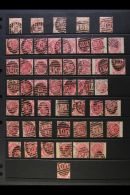 1867-80 POSTMARK INTEREST / PLATE RECONSTRUCTION A Delightful Used Selection Of The 3d Rose Issue, With An All... - Andere & Zonder Classificatie