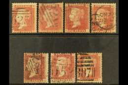 1858-79 INVERTED WATERMARKS. 1858-79 1d Red Plates With Inverted Wmks (SG 43/44wi), Plates 71, 83 (trimmed Perfs),... - Other & Unclassified