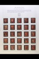 1858-79 1D PLATES COMPLETE. 1858-79 1d Reds Complete For All Plates 71 To 225, SG 43/44, Fine Used (151 Stamps)... - Andere & Zonder Classificatie