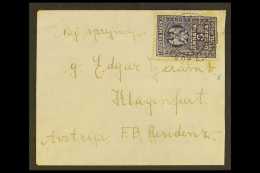 1927 Cover Addressed To Austria Bearing Revenue 3d 'Taksana Marka' Tied By Bilingual "Maribor" Cds Cancel. Unusual... - Andere & Zonder Classificatie