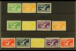 1925 Albatross "Air" Set, Scott C14/25, Very Fine Mint (12 Stamps) For More Images, Please Visit... - Uruguay