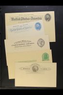 POSTAL STATIONERY 1890's To Early 1900's Fine Unused Collection Of Stamped Envelopes (both Plain And Pre-printed)... - Otros & Sin Clasificación