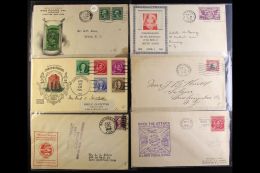 COVERS HOARD - INTER WAR HOARD 1918-1945 Accumulation With Covers Bearing Commercial Advertising & Slogans,... - Other & Unclassified