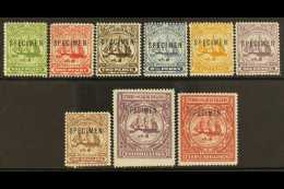 1900-04 Complete Set With "SPECIMEN" Overprints, SG 101s/09s, Very Fine Mint, Fresh & Attractive. (9 Stamps)... - Turks- En Caicoseilanden