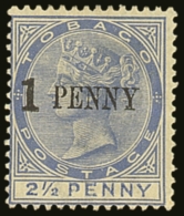 1886 1d On 2½d Dull Blue, SG 29, Very Fine Mint. For More Images, Please Visit... - Trinidad En Tobago (...-1961)