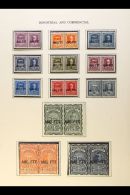 ALLIED MILITARY GOVERNMENT REVENUE STAMPS A Spectacular NEVER HINGED MINT All Different Collection In Mounts On... - Sonstige & Ohne Zuordnung