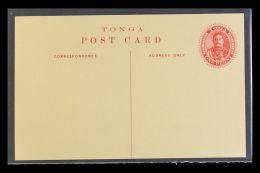 1911 Very Fine Unused 1d Postal Stationery Picture Postcards With All Different Views In Sepia Or Black. Lovely... - Tonga (...-1970)