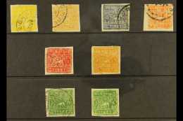 1933 Third Issue, Fine Used Imperf Selection With ½t Yellow. ½t Yellow Ochre (1940), 2/3t Grey Blue,... - Tibet