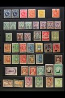 1883-1986 MINT SELECTION On A Pair Of Stock Pages. Includes 1883-85 Range To 1s, 1889-99 Opt'd Range Including An... - Tailandia