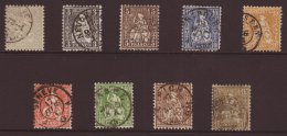 1862 Complete Set, Michel 20/28, Very Fine Cds Used. (9 Stamps) For More Images, Please Visit... - Other & Unclassified