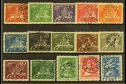 1924 UPU 50th ANNIVERSARY Set, Mi 159/173, SG 161/175, Good Used, Some Small Faults (15 Stamps) For More Images,... - Other & Unclassified