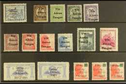 TANGIER 1938-40 MINT AIR POST Selection On A Stockcard. Inc 1938 2p & "Via Aerea Tanger" Opts To 1p & 4p,... - Other & Unclassified