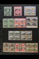1927-31 USED BLOCKS OF 4 An Attractive Selection Presented On A Stock Page Most With Central Cds Cancels. Includes... - South West Africa (1923-1990)