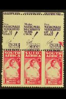 BANTAM WAR EFFORT VARIETY 1942-4 1d Carmine-red, Top Marginal Example With "CERTIFICATES / SERTIFIKATE" Touching... - Unclassified