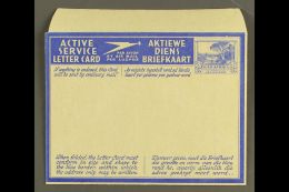 AEROGRAMME 1941 3d Ultramarine On Pale Buff With Blue Overlay, Afrikaans Stamp Impression With Tops Of Trees... - Unclassified