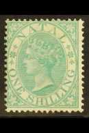 NATAL 1867 1s Green, Watermark Crown CC, Perf 14, SG 25, Fine Unused. For More Images, Please Visit... - Unclassified