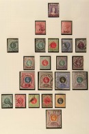 NATAL 1861-1909 Collection On Album Pages. Includes 1861-62 3d Used, 1863 Thick Paper Used, 1869 Postage Opt's 1d,... - Unclassified