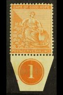 CAPE OF GOOD HOPE 1893-98 5s Brown Orange, SG 68, Never Hinged Mint With Plate Number Margin At Base For More... - Unclassified