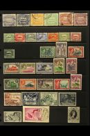 1907-1956 FINE USED COLLECTION On Stock Pages, ALL DIFFERENT, Inc 1907 Canoe Set (ex 1d), 1s With Tiny Thin,... - Salomonen (...-1978)