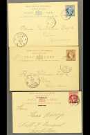 1895-1905 POSTAL STATIONERY USED With Postal Cards 1890-93 6c (code "A" Cds) And 8c (code "5" Cds And Ligne Paq... - Seychelles (...-1976)