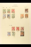 1890-1952 MINT & USED COLLECTION On Leaves, Inc 1890-92 Die I Mint Set To 16c (ex 8c) And Used Vals To 10c... - Seychelles (...-1976)