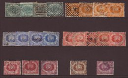 1877-90 First Issues Selection, Sass 1/7, Fine Used With A Number Of Additional Shades For The 2c To 25c Values... - Sonstige & Ohne Zuordnung