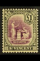 1921-32 £1 Mauve & Black SG 141, Fine Never Hinged Mint, Fresh Colours. For More Images, Please Visit... - St.Vincent (...-1979)
