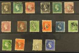 1871-1881 ALL DIFFERENT USED With 1871 1d & 6d; 1872 1s; 1872-75 1d, 6d And 1s Lilac-rose; 1875 1s Claret;... - St.Vincent (...-1979)