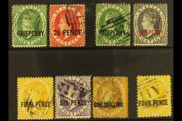 1881-84 SURCHARGED GROUP A Lovely, Good To Fine Used Selection That Includes The 1881 (CC) Surcharges Set, 1882-84... - St.Lucia (...-1978)
