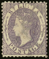 1864 (6d) Mauve, Perf 12½, SG 13a, Fine And Fresh Mint. For More Images, Please Visit... - St.Lucia (...-1978)