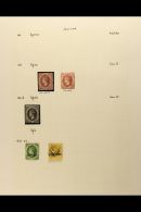 1863-1938 MINT & USED COLLECTION On Leaves, Inc 1863 1d (x2) & 1864-76 1d Perf 12½ Mint And 1882-84... - St.Lucia (...-1978)