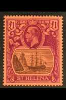 1922-37 £1 Grey And Purple, SG 96, Very Fine Mint. For More Images, Please Visit... - Sint-Helena