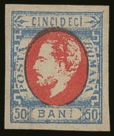 1871-72 50b Red & Blue Type VII, Michel 31, SG 100, Very Fine Mint, Four Large Margins, Expertized Heimbuchler... - Other & Unclassified