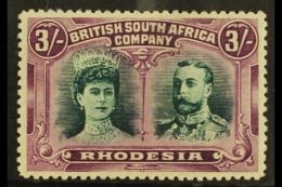 1910-13 3s Deep Bluish Green & Purple, Perf.14, As SG 158, Good Mint. For More Images, Please Visit... - Other & Unclassified