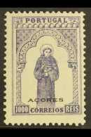 AZORES 1895 1000r Violet & Green, Afinsa 87, Very Fine Mint For More Images, Please Visit... - Altri & Non Classificati