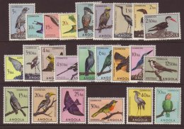 ANGOLA 1951 BIRDS Complete Set, SG 458/481, Fine Mint, 10c With Fault, All Others Very Fine, A Beautiful Set. (24... - Other & Unclassified